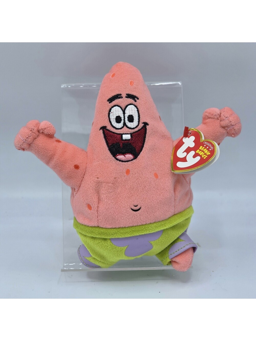 Ty Beanie Babies 7" Patrick Star Plush SpongeBob Nickelodeon Original Toy 2009